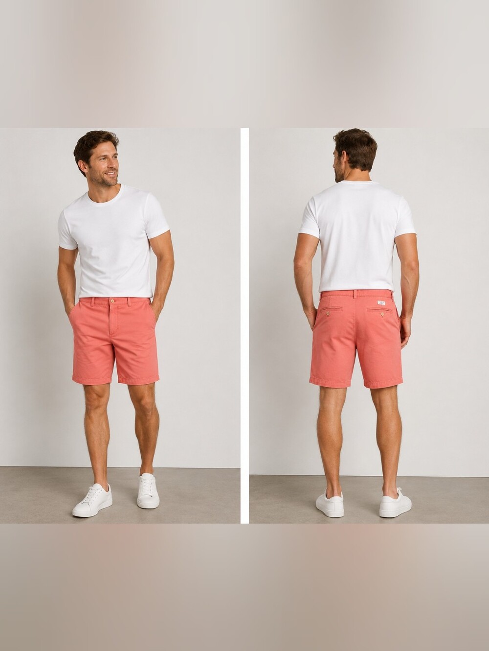 Vineyard Vines Men's Coral Pink Flat Front Shorts Size 30